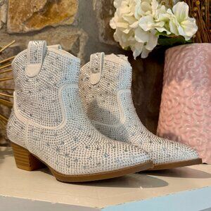 Kids Rhinestone Western Boots